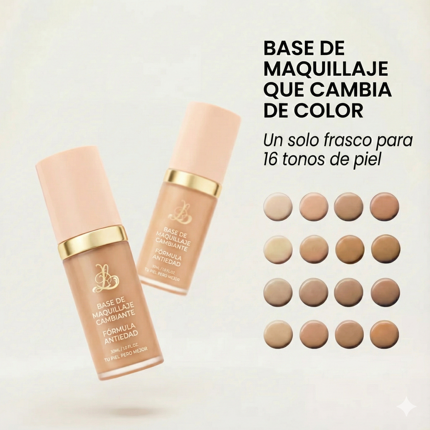 Base de Maquillaje Antiedad SPF 50 – Se Adapta a tu Tono de Piel