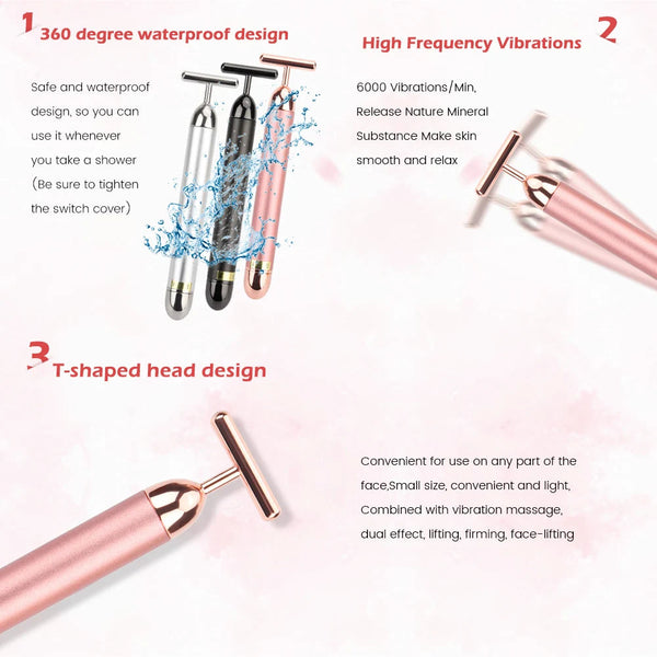 Elevador Facial Vibrante de Oro