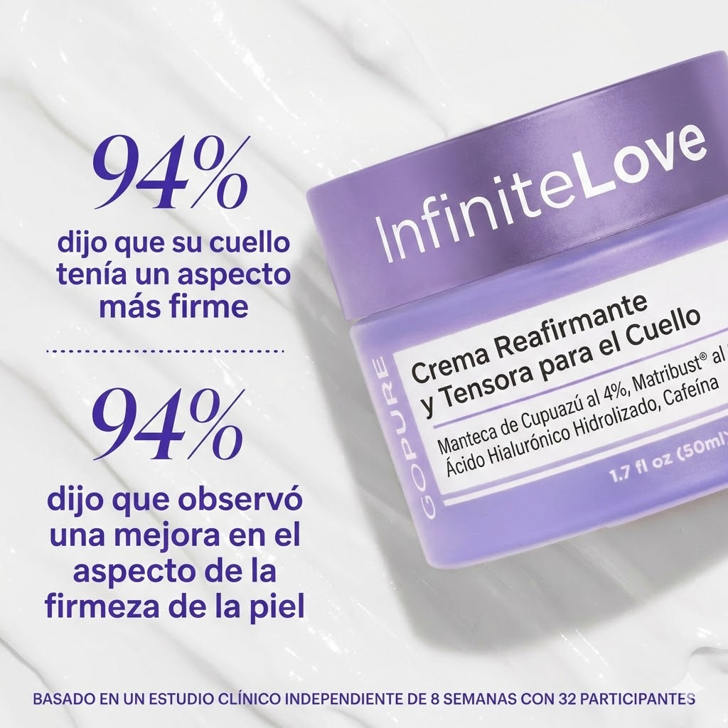 Crema Reafirmante de Cuello y Escote con 2.5% Matribust®, Cafeína y Cupuaçu para Flacidez, Papada y 'Tech Neck'