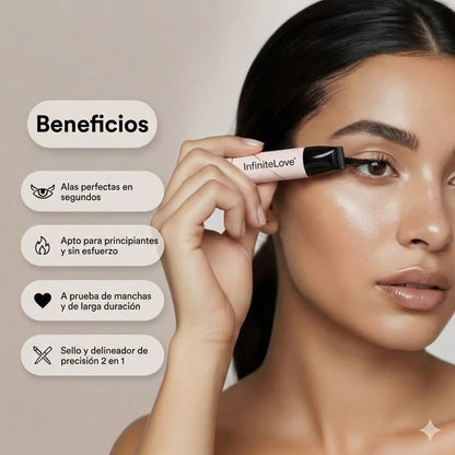 InfiniteEyeliner - Delineador 2 en 1 con sello alado