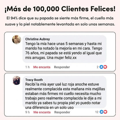 Máscara Facial Anti-Edad de 7 Colores LED y Microcorriente (EMS) para Lifting de Papada y Reafirmar Mejillas